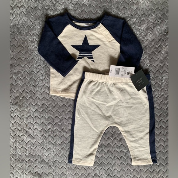 Grayson Threads Other - NEW Grayson Mini 2-Piece Long Tee Long Pants Set in 3-6M